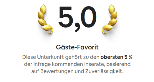Auszeichnung Ferienwohnung Mühl